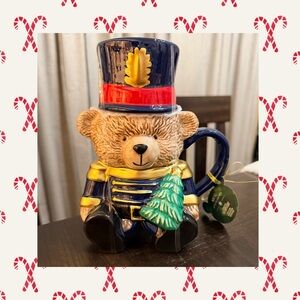NWT Teddy Bear Toy Soldier Mug